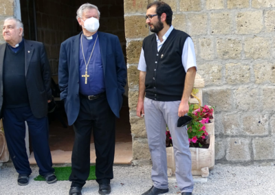 Don Mario, Don Francesco ed il vescovo di Acerra Don Antonio di Donn